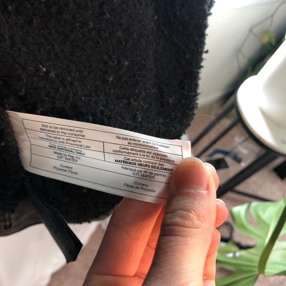 Black Sherpa Denim Jacket - Picture 5 of 5